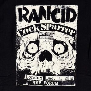 Rancid x C*ck Sparrer Concert T-Shirt – London HMV Forum 2012 – Fruit of the Loo